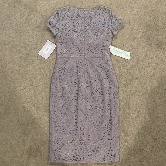 JS Collections Lavender Lace Dress. Size 4. - Picture 7 of 9